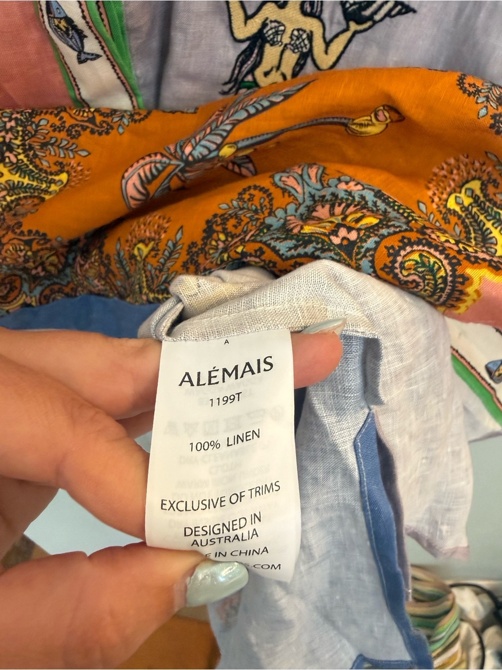 ALÉMAIS
Linen Printed Top trippy tropic - Picture 11 of 11